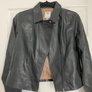 Girls faux leather jacket